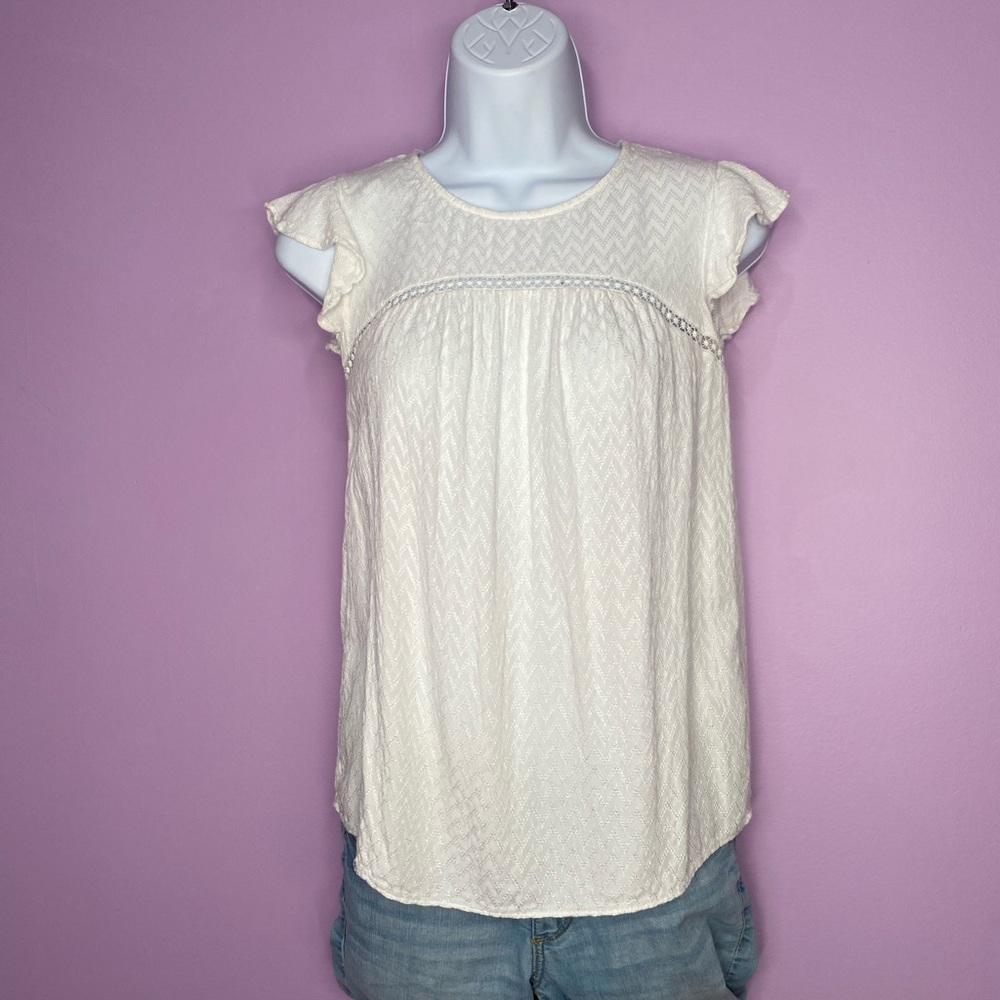 XXS Reitmans Flutter Sleeve Top